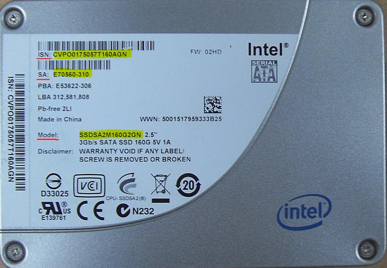 Kiểm tra bảo hành ổ cứng SSD Intel