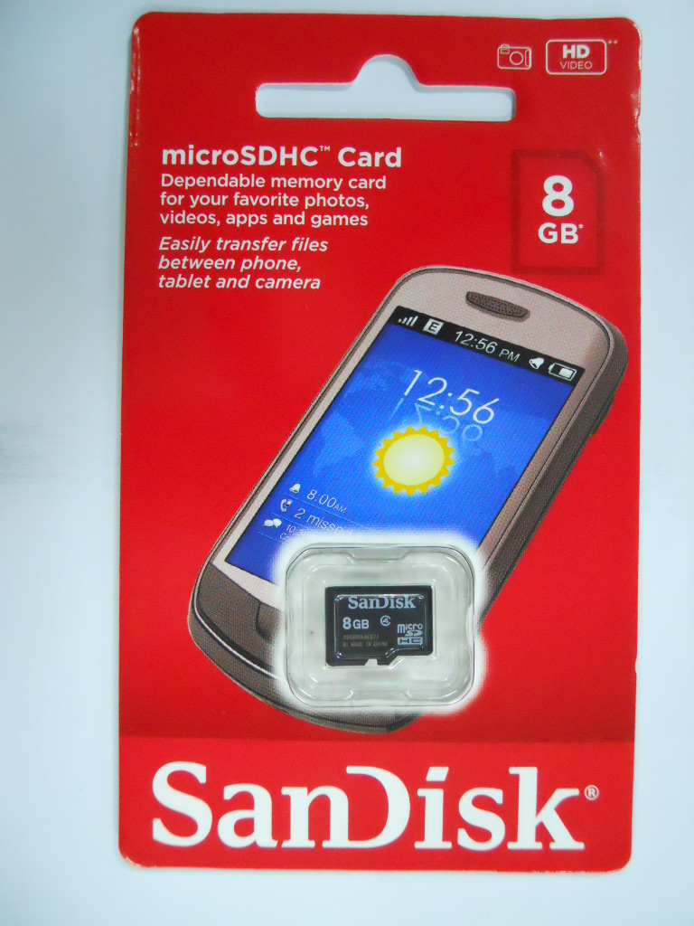 SanDisk microSDHC Memory Card 8GB