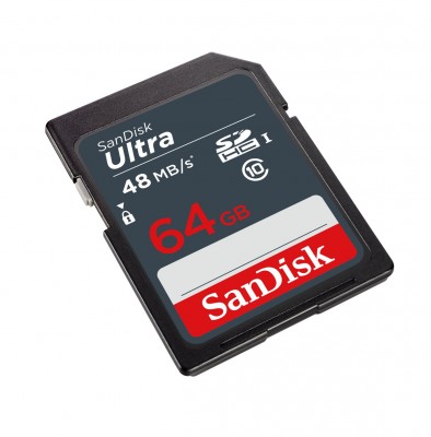 Thẻ nhớ SD Sandisk Ultra UHS-1 64GB, 48MB/s SDSDUNB-064G-GN3IN