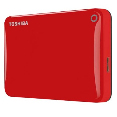 Ổ cứng di động Toshiba Canvio Connect II 1TB (Đỏ) - HDTC810AR3A1