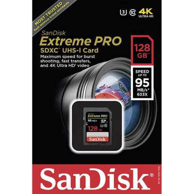 Thẻ nhớ SD SanDisk ExtremePro 128GB - 95MB/s - SDSDXPA-128G-G46