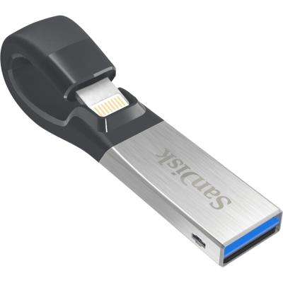 USB Lightning SanDisk iXpand™ 128GB For iPhone, iPad (SDIX30N-128G-ZN6NN)