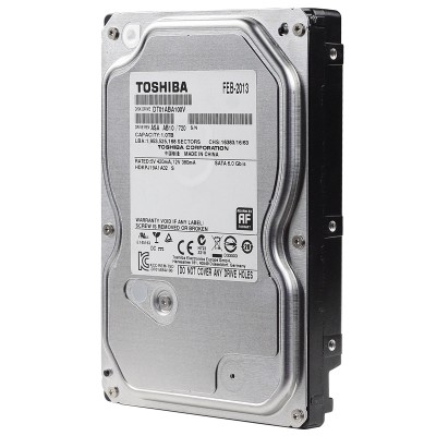 Ổ cứng HDD Toshiba 1TB 3.5" SATA3 5700rpm 32MB AV HDD - DT01ABA100V