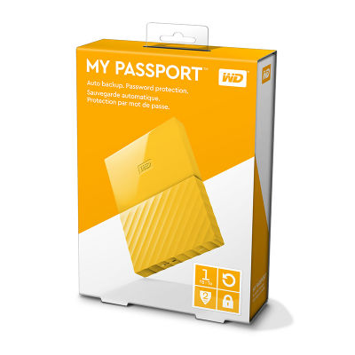 Ổ cứng di động WD My Passport 1TB - New 2016 (Vàng) WDBYNN0010BYL