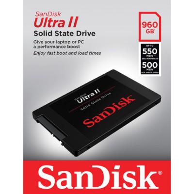 Ổ cứng SSD Laptop Sandisk Ultra II 960GB -SDSSDHII-960G-G25