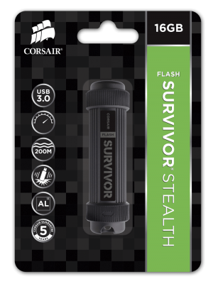 USB Corsair Survivor Stealth 3.0 16GB CMFSS3B-16GB
