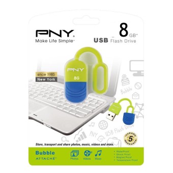 USB PNY Bubble Attache 8GB  USB 2.0