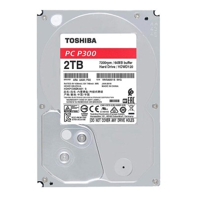 Ổ cứng Toshiba Internal 3.5" 2TB Desktop P300 series (64MB) 7200rpm SATA3 (6Gb/s)_HDWD120UZSVA