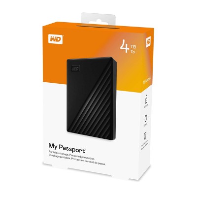 Ổ cứng HDD WD My Passport 4TB 2.5" đen WDBPKJ0040BBK-WESN (Chính hãng)