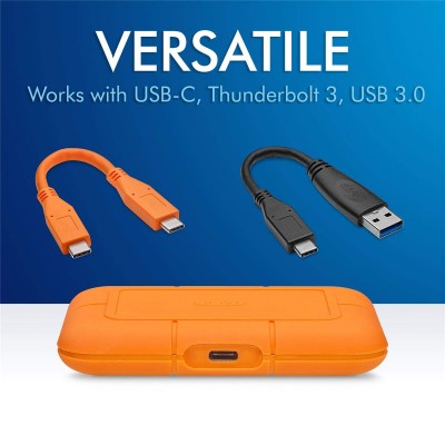 Ổ Cứng Di Động SSD Lacie Rugged 500GB USB-C, Thunderbolt 3 + SRS - STHR500800