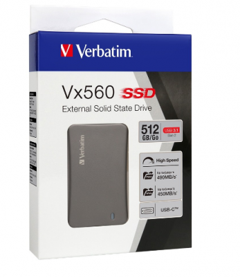 Ổ cứng SSD di động Verbatim Vx560 512 GB