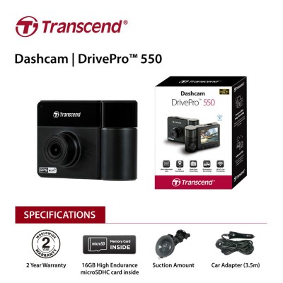 Camera hành trình 64GB Transcend DrivePro 550A