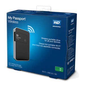 WD My Passport Wireless 500GB( WDBLJT5000ABK) 