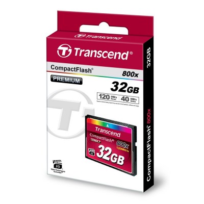 Thẻ nhớ CF 32 GB MLC NAND Transcend’s 800x CompactFlash memory cards UDMA7