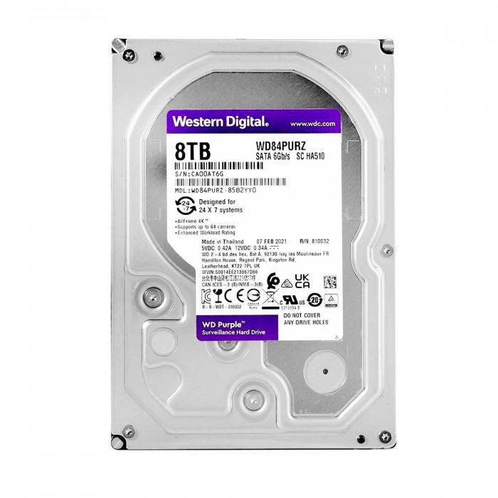 Ổ cứng HDD WD Purple 8TB 3.5" - WD84PURZ