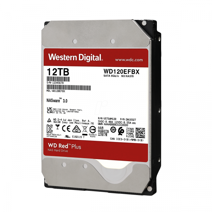 Ổ cứng HDD WD Red Plus 12TB 3.5" - WD120EFBX