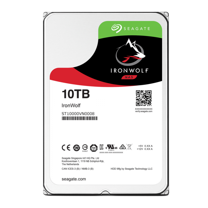 Ổ Cứng HDD NAS Seagate IronWolf 10TB -  ST10000VN000