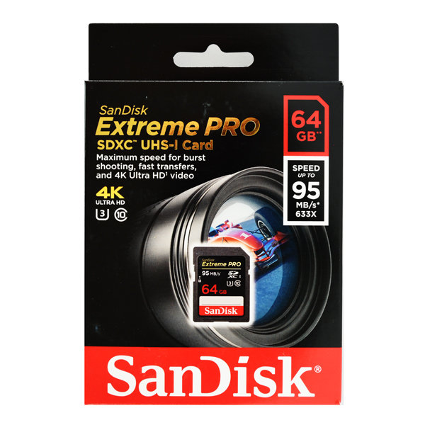 Thẻ nhớ SD SanDisk ExtremePro 64GB - 95MB/s SDSDXPA-064G-X46