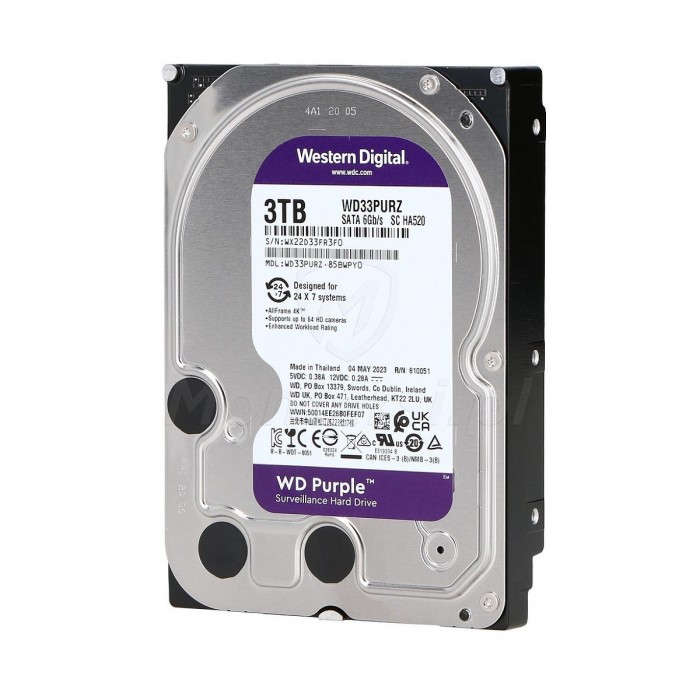 Ổ cứng HDD WD Purple 3TB 3.5" - WD33PURZ