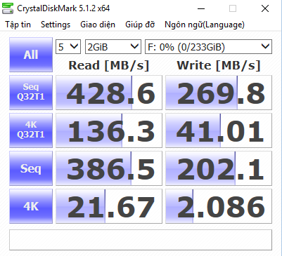 Kiểm tra ổ cứng di động SSD T3