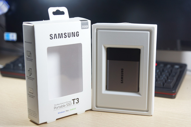 Ổ cứng di động Samsung SSD T3- Kích thước nhỏ, bộ nhớ khổng lồ !