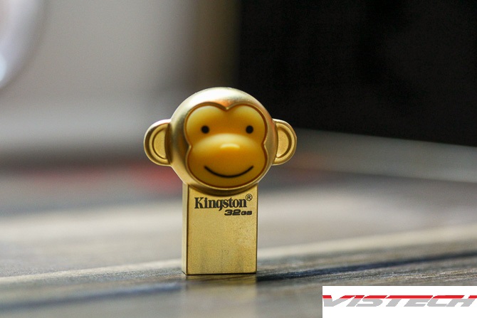 Review USB Kingston Khỉ vàng: Thiết kế độc đáo, dung lượng 32GB