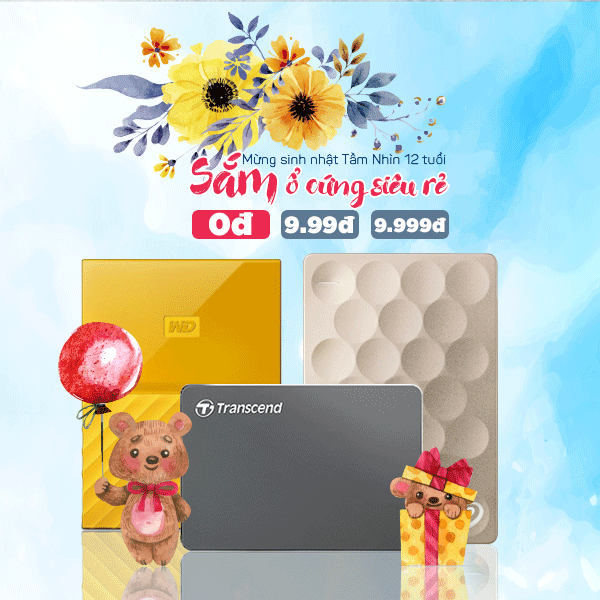 Công Bố Danh Sách Khách Hàng Trúng Cơ hội Mua hàng Ổ cứng Giá 0 Đồng, 99 Đồng, 999 Đồng, 9999 Đồng