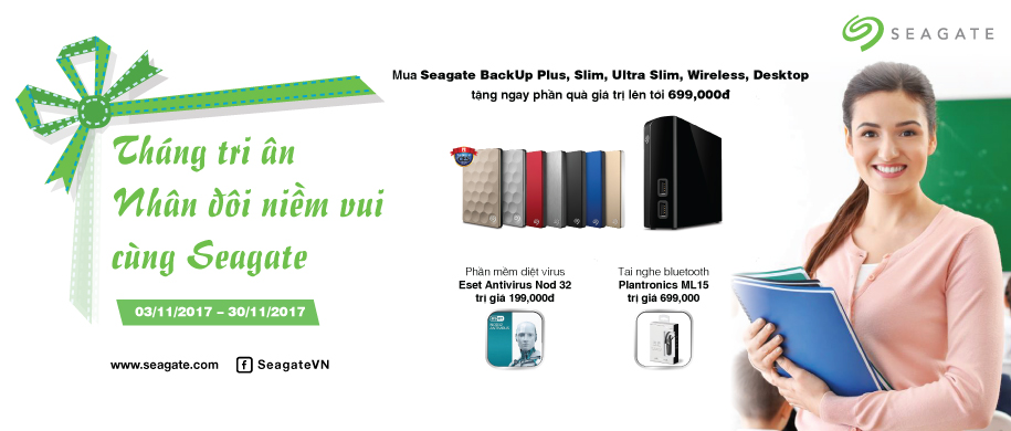 Tháng tri ân Nhân đôi niềm vui  cùng Seagate