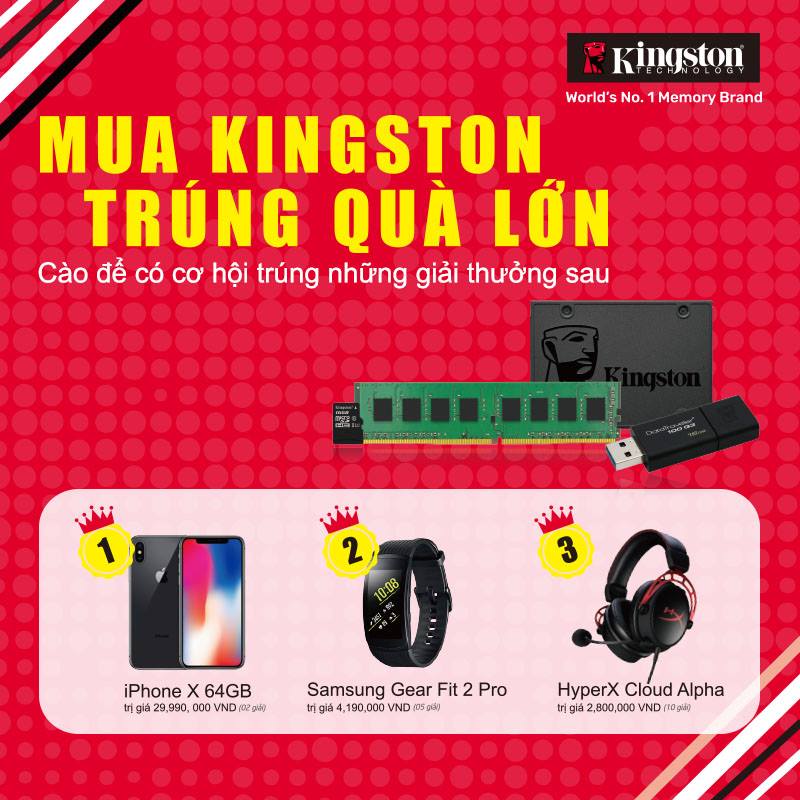 MUA KINGSTON TRÚNG QUÀ LỚN 