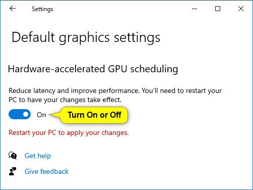 Tắt/bật tính năng Hardware Accelerated GPU Scheduling trong Windows 10