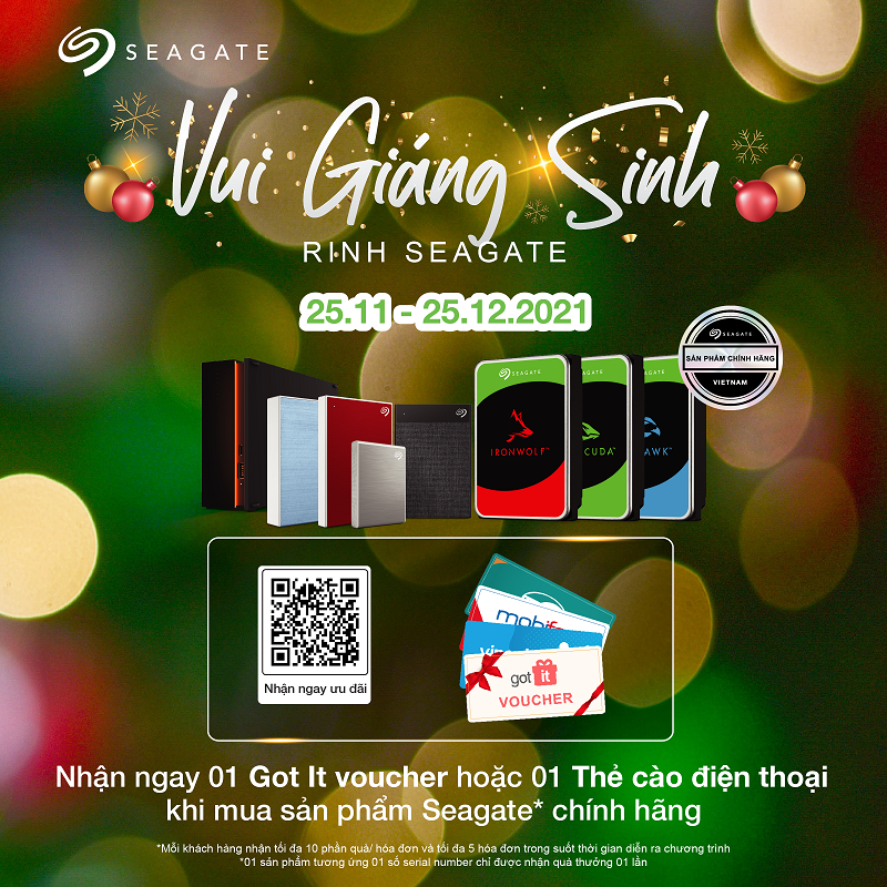 VUI GIÁNG SINH - RINH SEAGATE