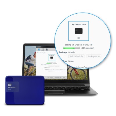 WD My Passport Ultra 3TB - Màu Xanh (2015)- WDBBKD0030BBL-PESN