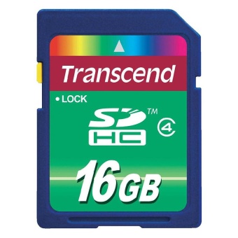 Thẻ nhớ SD card 16 GB Transcend’s SDHC Class 4 (Standard)