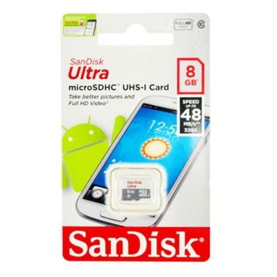 Thẻ nhớ microSD Sandisk Ultra 8GB Class 10, 48MB/s -SDSDQUAN-008G-G4A