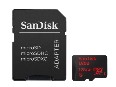 Thẻ nhớ SanDisk MicroSDHC Ultra 128GB, 80MB/s(kèm adapter) - SDSQUNC-128G-GN6MA