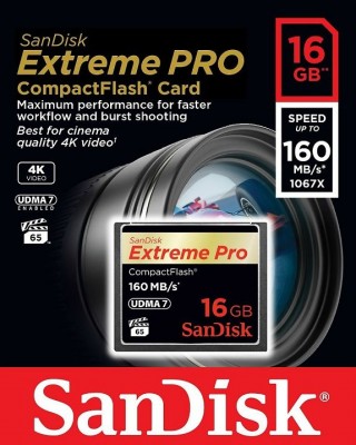 Thẻ nhớ Sandisk CF Extreme PRO 16GB 160MB/s - SDCFXPS-016G-X46