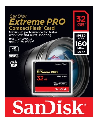 Thẻ nhớ Sandisk CF Extreme PRO 32GB 160MB/s - SDCFXPS-032G-X46