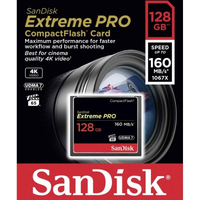 Thẻ nhớ Sandisk CF Extreme PRO 128GB 160MB/s- SDCFXPS-128G-X46