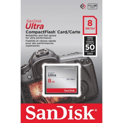 Thẻ nhớ CF Sandisk Ultra 8GB 50MB/s - SDCFHS-008G-G46
