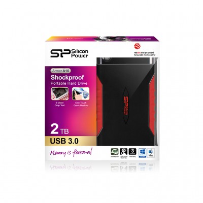 Ổ cứng di động Silicon Power A15 1TB (đen, đỏ) - SP010TBPHDA15S3L