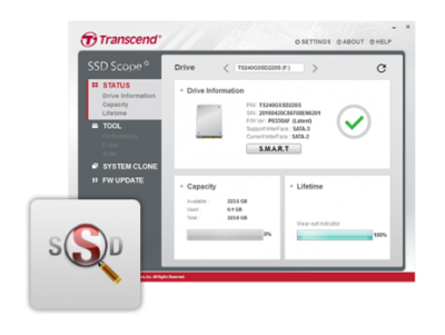 Transcend SSD220 SATA III 6Gb/s 120 GB 3D NAND