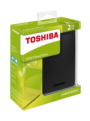 Toshiba 2TB Canvio Basics (Black) - HDTB320EK3AA 