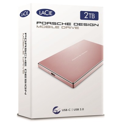 LaCie Porsche Design Mobile Drive P'9227 2TB Type - C Vàng Hồng