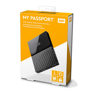 Ổ cứng di động WD My Passport 1TB - New 2018(Đen) WDBYNN0010BBK
