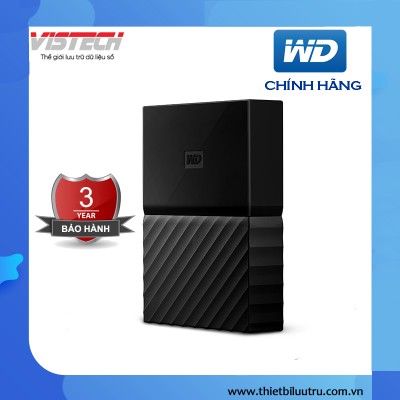 Ổ cứng di động WD My Passport 1TB - New 2018(Đen) WDBYNN0010BBK