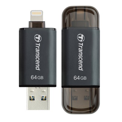 USB Lightning Transcend JetDrive Go 300 32GB (Đen) - TS32GJDG300K cho iPhone, iPad