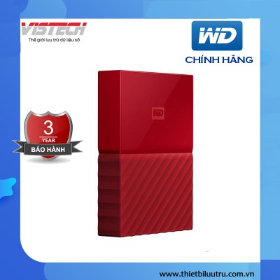 Ổ cứng di động WD My Passport 1TB - New 2016 (Đỏ) WDBYNN0010BRD