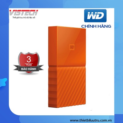 Ổ cứng di động WD My Passport 1TB - New 2016 (Cam) WDBYNN0010BOR