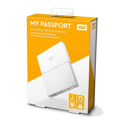 Ổ cứng di động WD My Passport 1TB - New 2016 (Trắng) WDBYNN0010BWT