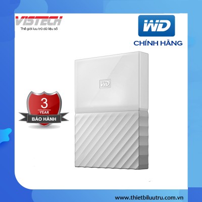 Ổ cứng di động WD My Passport 1TB - New 2016 (Trắng) WDBYNN0010BWT